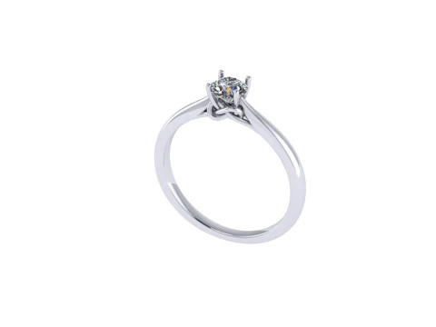 Women diamond engagement ring 3d render 3D Print Model
