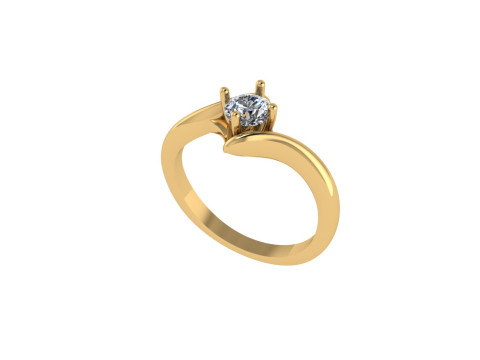 Women diamond engagement ring 3d render 3Dプリントモデル