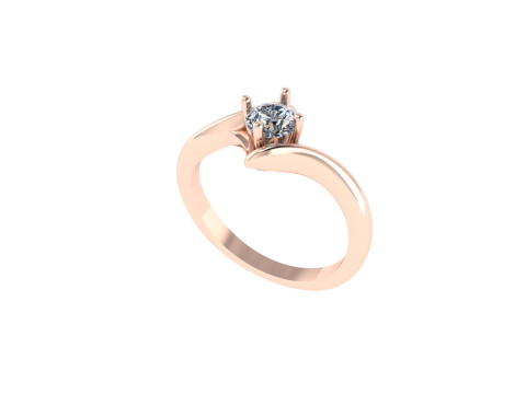 Women diamond engagement ring 3d render 3Dプリントモデル