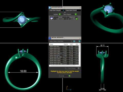 Women diamond engagement ring 3d render 3Dプリントモデル