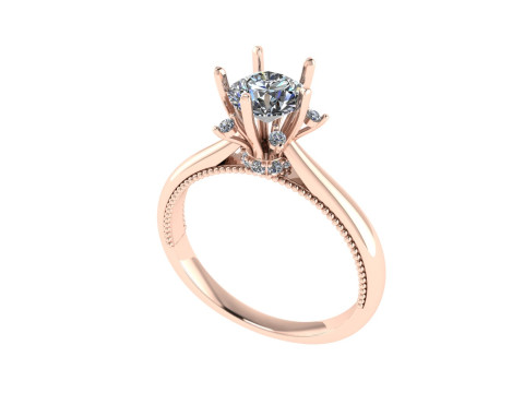 Women diamond engagement ring 3d render 3Dプリントモデル
