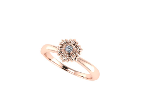 Women diamond engagement ring 3d render 3D Print Model