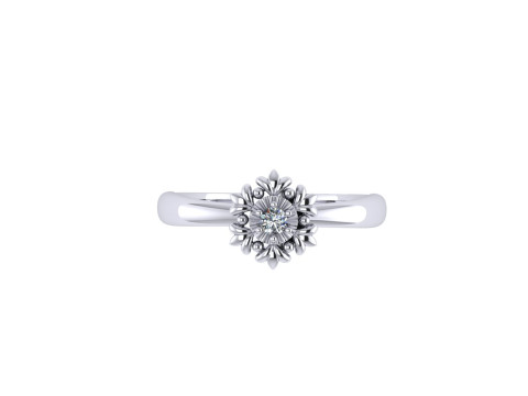 Women diamond engagement ring 3d render 3D Print Model