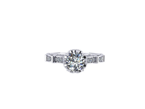 Women diamond engagement ring 3d render 3Dプリントモデル