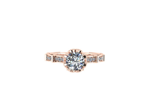 Women diamond engagement ring 3d render 3Dプリントモデル