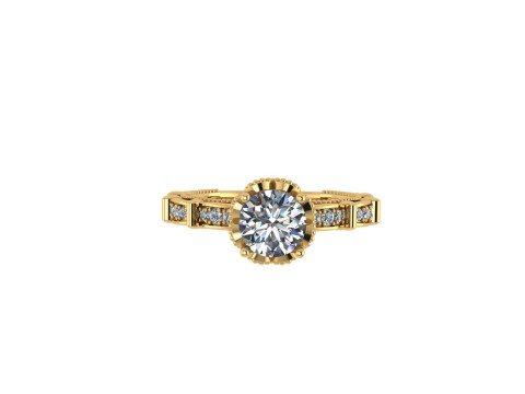 Women diamond engagement ring 3d render 3Dプリントモデル