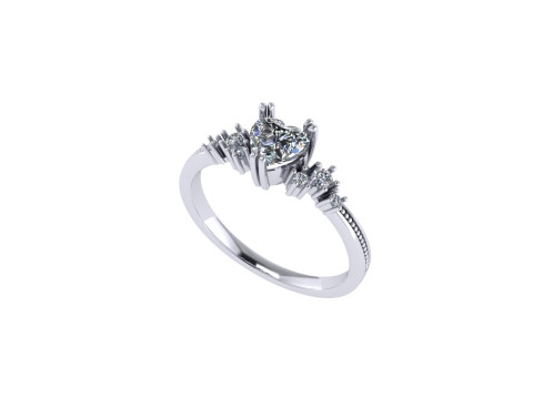Women diamond engagement ring 3d render 3Dプリントモデル