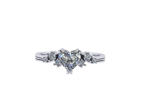 Women diamond engagement ring 3d render 3Dプリントモデル