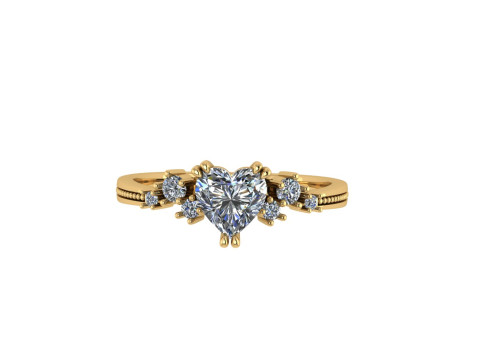 Women diamond engagement ring 3d render 3Dプリントモデル