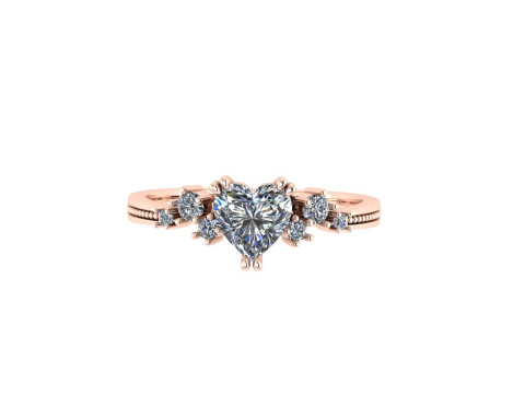 Women diamond engagement ring 3d render 3Dプリントモデル