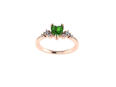 Women diamond engagement ring 3d render 3Dプリントモデル
