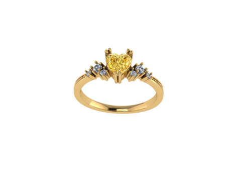 Women diamond engagement ring 3d render 3Dプリントモデル