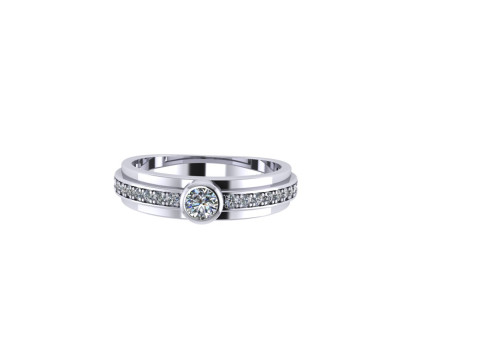 Wedding ring 3d render 3Dプリントモデル