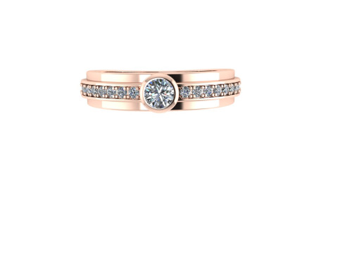 Wedding ring 3d render 3Dプリントモデル