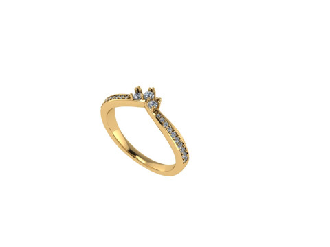 Wedding ring 3d render 3Dプリントモデル