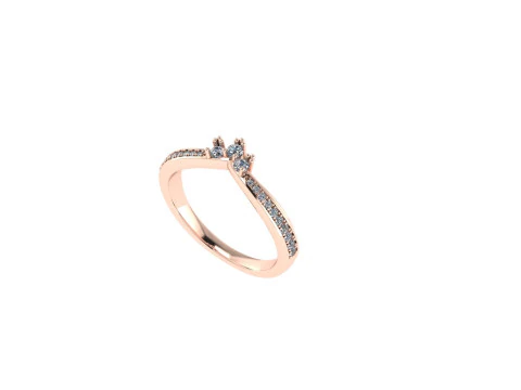 結婚指輪の 3 d レンダリング 3Dプリントモデル