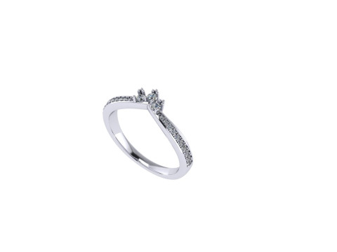 Wedding ring 3d render 3Dプリントモデル