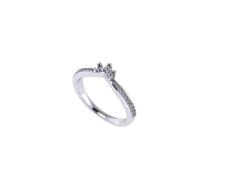 結婚指輪の 3 d レンダリング 3Dプリントモデル