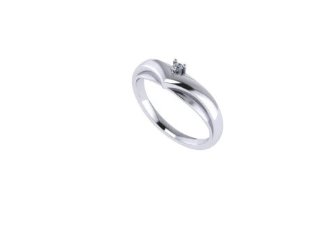 結婚指輪の 3 d レンダリング 3Dプリントモデル