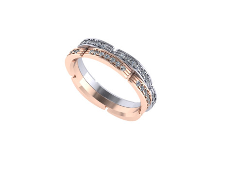 Women diamond engagement ring 3d render Modelo de Impressão 3D
