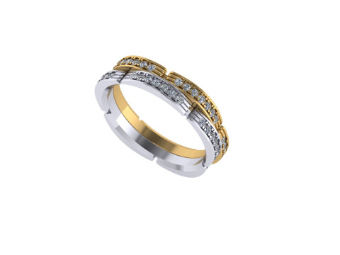 Women diamond engagement ring 3d render Modelo de Impressão 3D