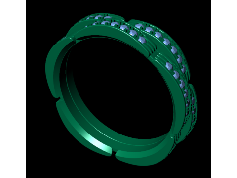 Women diamond engagement ring 3d render Modelo de Impressão 3D