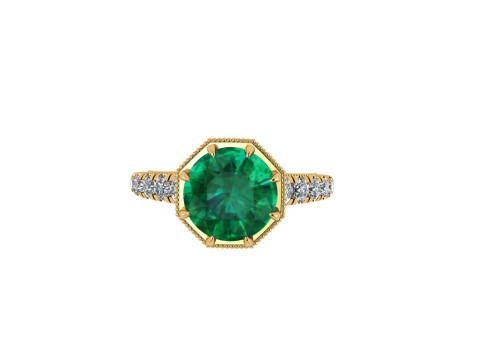 Women diamond engagement ring 3d render 3Dプリントモデル