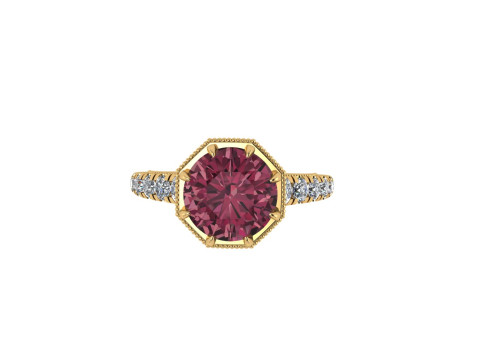 Women diamond engagement ring 3d render 3Dプリントモデル