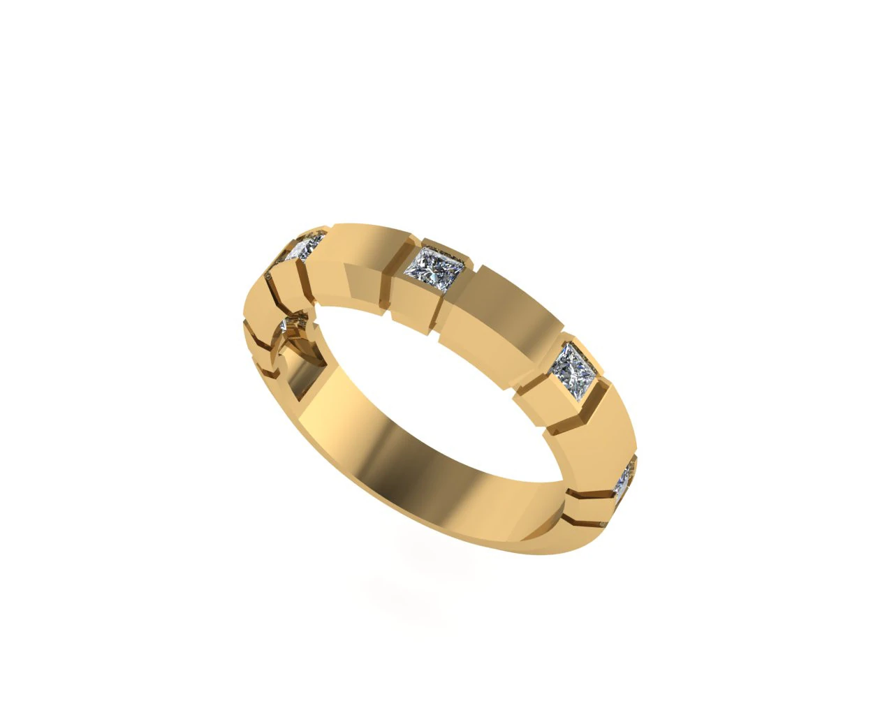 Men diamond engagement ring 3d render 3D Print Model .c4d .max .obj .3ds .fbx .stl .blend 