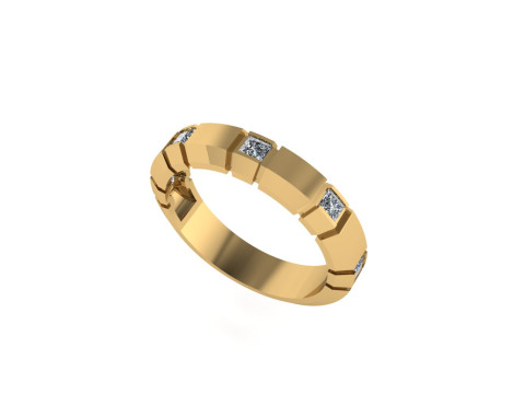 Men diamond engagement ring 3d render 3Dプリントモデル