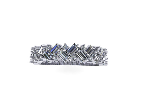 Women diamond engagement ring 3d render 3D Druckmodell