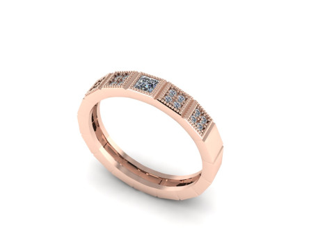 Women diamond engagement ring 3d render 3Dプリントモデル