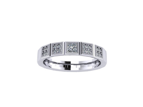 Women diamond engagement ring 3d render 3Dプリントモデル