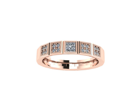 Women diamond engagement ring 3d render 3Dプリントモデル