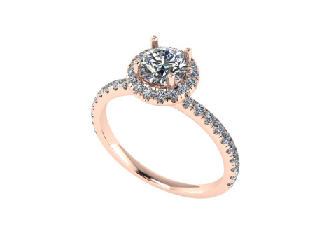Women diamond engagement ring 3d render 3Dプリントモデル