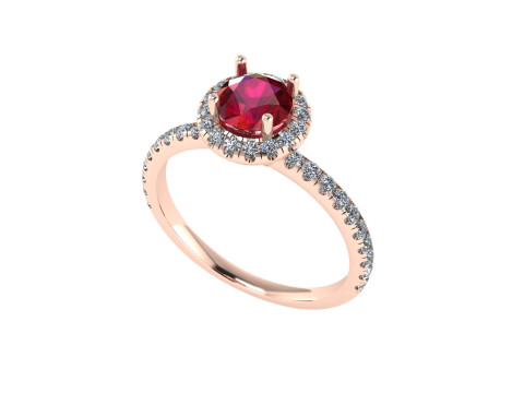 Women diamond engagement ring 3d render 3Dプリントモデル