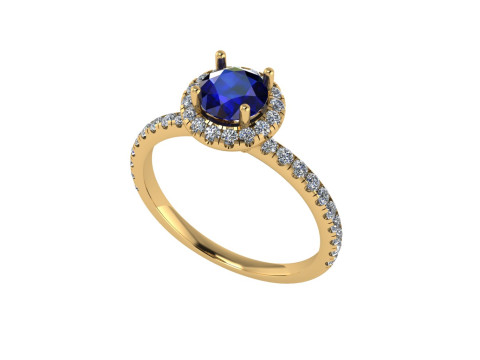 Women diamond engagement ring 3d render 3Dプリントモデル