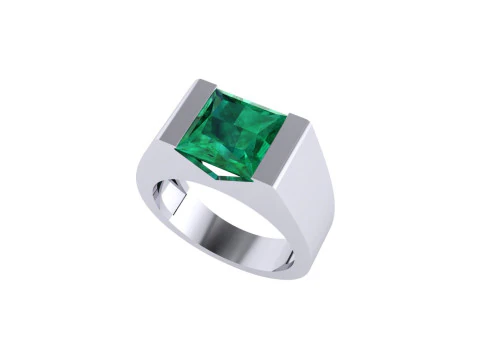 Men diamond ring 3d render 3D Print Model