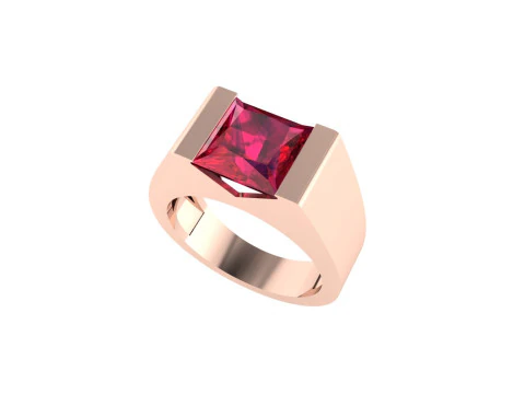 Men diamond ring 3d render 3D Print Model