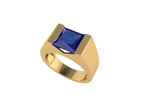 Men diamond ring 3d render 3D Print Model