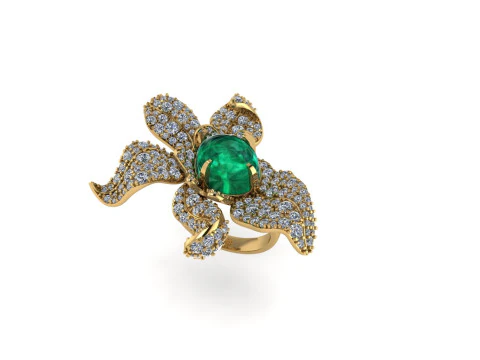 Bague en diamant pour femmes, rendu 3D Modèles 3D en vedette