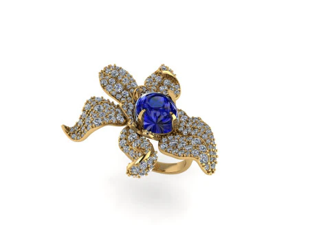 Women diamond ring 3d render 3D Print Model