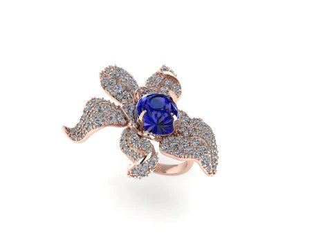 Women diamond ring 3d render 3D Print Model