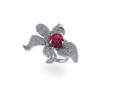 Women diamond ring 3d render 3D Baskı Modeli