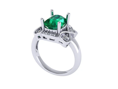Women diamond ring 3d render 3D Print Model