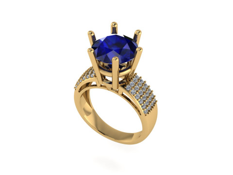 Women diamond ring 3d render 3D Принт Модель