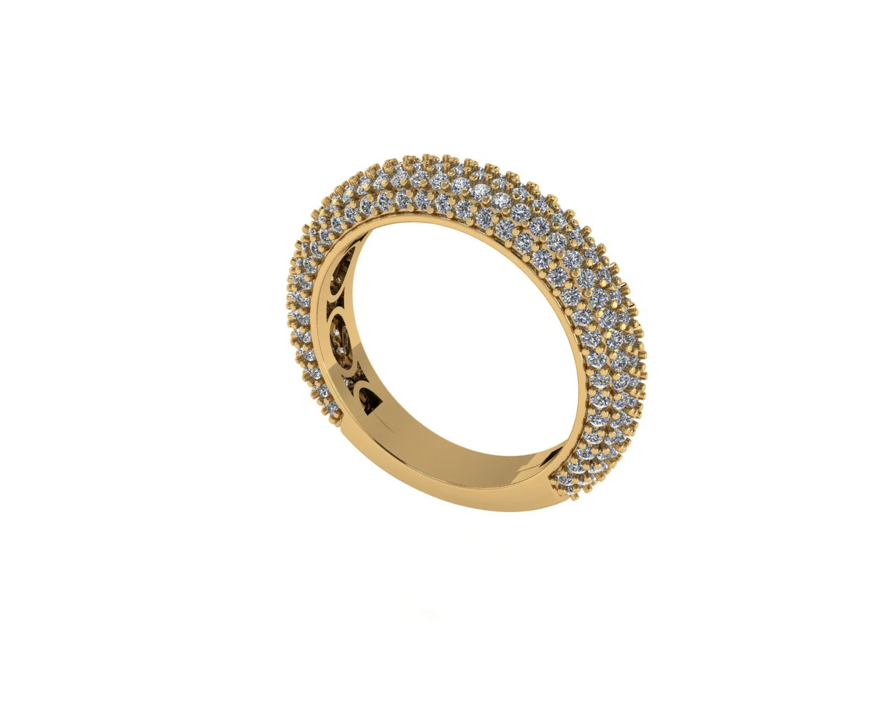Women diamond ring 3d render 3D Print Model .c4d .max .obj .3ds .fbx .stl .blend 