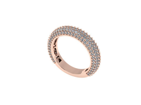 Women diamond ring 3d render Modèles 3D en vedette