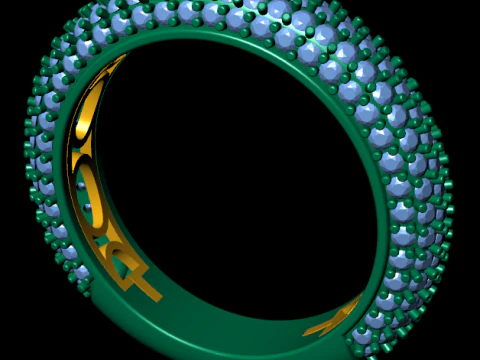 Women diamond ring 3d render 3D Print Model