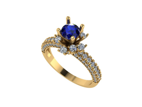 Women diamond ring 3d render 3D Print Model